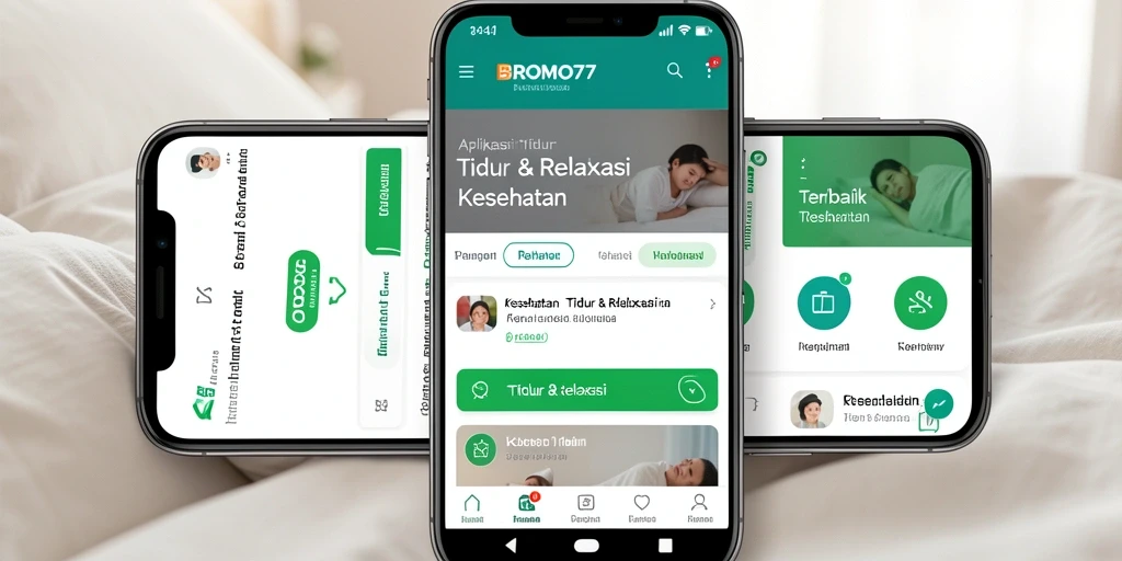 Tampilan utama BROMO77 dengan fitur Tidur & Relaksasi yang menawan.