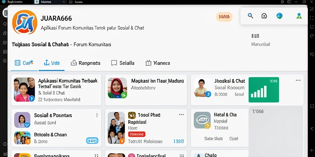 Antarmuka pengguna JUARA666 yang menarik untuk forum komunitas.