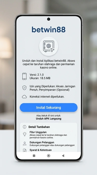 Tampilan halaman APK betwin88